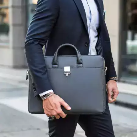 Stylish ManBagCo messenger bag with organizational compartments